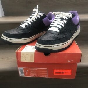 Nike Air Force 1 Low Insideout Black Purple Iris 312486-003 Authentic | Size 10
